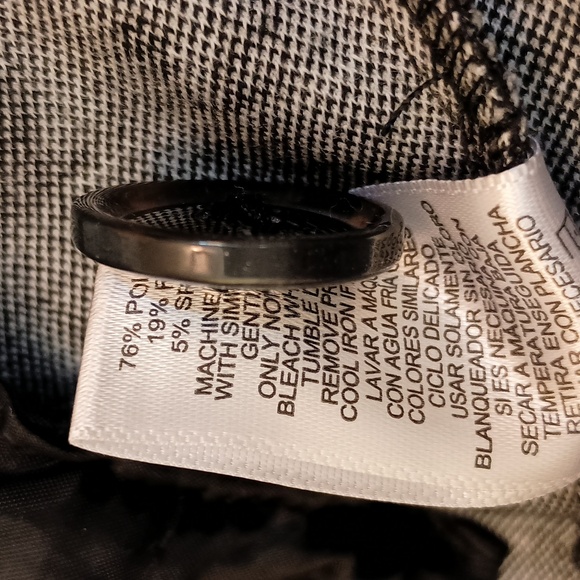 Catherine Malandrino SZ XL BLK/WH Houndstooth Blazer - Picture 8 of 9